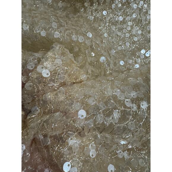 Sundays in Brooklyn Anthropologie Ethereal Sequin Sheer Blouse Small - Picture 6 of 9